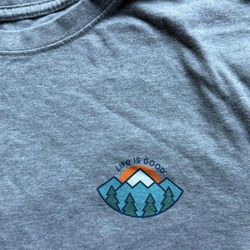 Life-is-good Women's Grey T-shirt - Picture 2 of 5